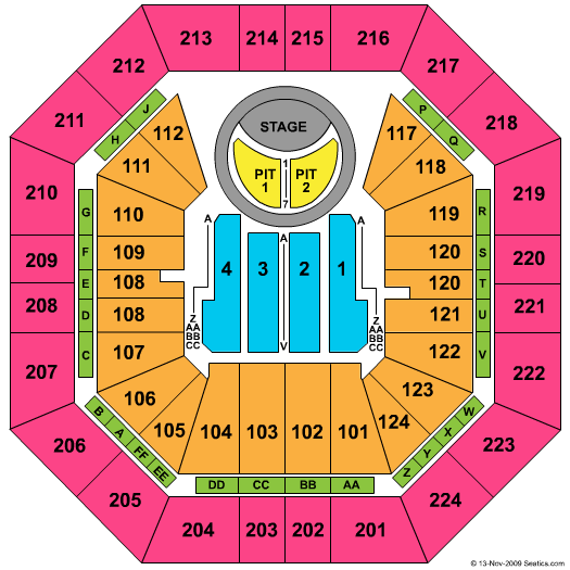 Sleep Train Arena Bon Jovi (CONSULT MAPS TEAM BEFORE USING) Seating Chart